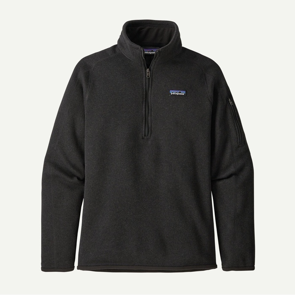 Patagonia Women's Better Sweater 1/4-Zip Fleece; Black; hiking/outdoor; gorpcore